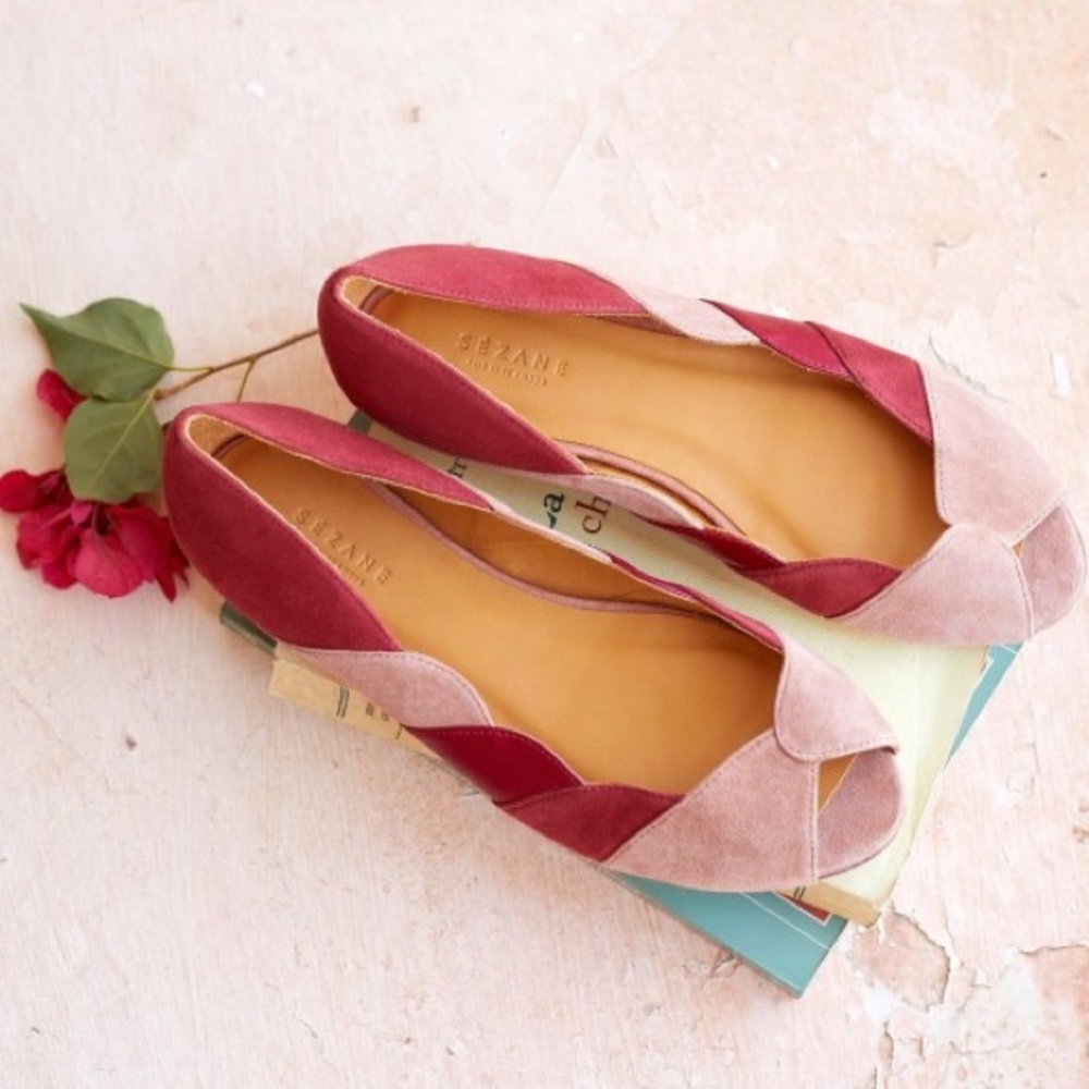 Sézane ballerinas Suzanne, Rose Multi